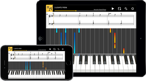 Scoring performances Chordana Play for Piano - Support - CASIO